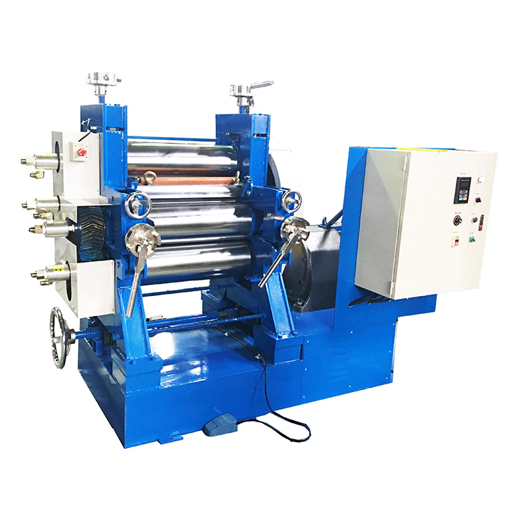 Four Roller Calender With Water Type Mold Temperature Controller Roller Embossing Machine